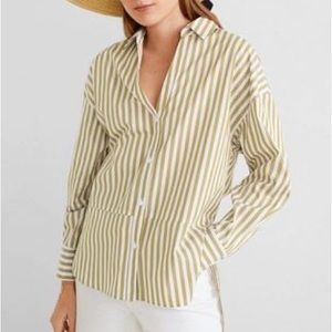 Mango striped shirt NWT
